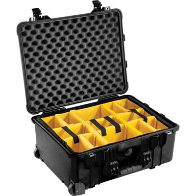 Open Pelican™ 1564 Camera Case w/ yellow dividers